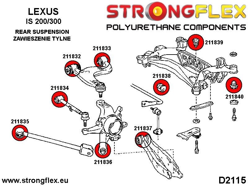 211838a-tuleja-stabilizatora-tylnego-sport-lexus-is_38 211838A: Casquillo de la barra estabilizadora trasera SPORT - Imagen 1