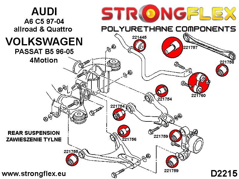 226209a-kompletny-zestaw-zawieszenia-sport-audi-a6_6 226209A: Kit completo de bujes de suspensión SPORT - Imagen 1