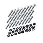 Nuke Performance 24 pernos y arandelas de nailon para brida de unidad CFC, 1/4-28 UNF x 3/4