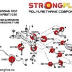 286198A: Zestaw tulei tylnej belki SPORT