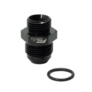 Adaptador de conexión de manguera JIC AN10 macho ORB a AN8 macho, color negro. - Imagen 3