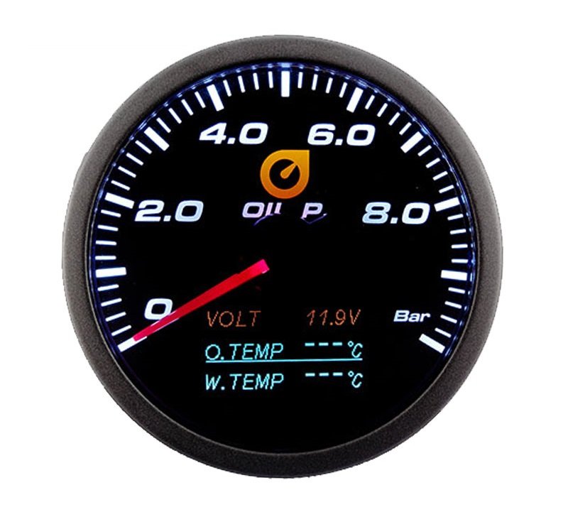 333OP4B Indicador automático de 60 mm - 4 en 1: presión de aceite, voltaje, temperatura de aceite y agua. - Imagen 1