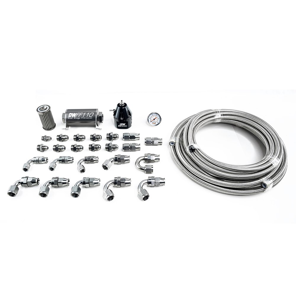 6-606 Módulo de bomba de combustible serie X2 DeatschWerks AN10 PTFE 2011-19 para Ford Mustang - Imagen 1