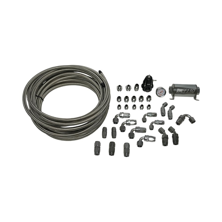 6-618 Módulo de bomba de combustible serie X2 DeatschWerks AN8 AN6 PTFE para Scion FR-S 2012-16, Subaru BRZ 2012-20 y Toyota 86 2017-20. - Imagen 1