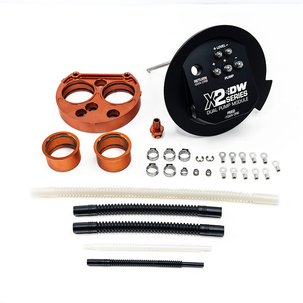 9-000-7030 Módulo de bomba de combustible serie X2 de DeatschWerks para Ford Mustang 2011-19, 39/46 mm - Imagen 1