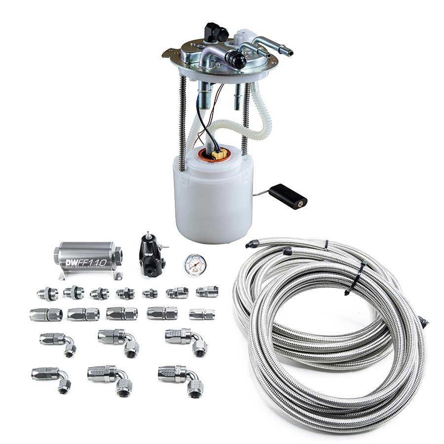 9-401-601-7015 Módulo de bomba + kit de retorno DeatschWerks para Yukon Tahoe 4.8 5.3 6.0 6.2 V8 (2005-2019) - Imagen 1