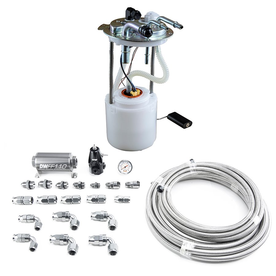 9-401-602-7015 Módulo de bomba + kit de retorno DeatschWerks para Yukon Tahoe 4.8 5.3 6.0 6.2 V8 (2005-2019) - Imagen 1