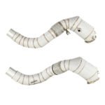 Downpipe FMC.Pro para BMW F15 F16 X5 50ix X6 50ix 4.0 4.4L N63B 2015- + catalizador + protector térmico de inconel - Imagen 4