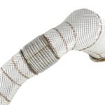 Downpipe FMC.Pro para BMW F15 F16 X5 50ix X6 50ix 4.0 4.4L N63B 2015- + catalizador + protector térmico de inconel