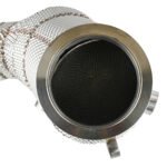 Downpipe FMC.Pro para BMW F15 F16 X5 50ix X6 50ix 4.0 4.4L N63B 2015- + catalizador + protector térmico de inconel - Imagen 3