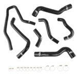 Kit de mangueras de silicona para refrigerante de radiador FMIC.EU para BMW E90 318i 320i N46 2005-2013 - Negro - Imagen 2