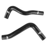 Kit de mangueras de refrigerante de radiador de silicona FMIC.EU para Nissan Patrol GQ Y60 4.2 Diesel Ford Maverick TD42 - Negro