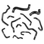 Kit de mangueras de silicona para refrigerante de radiador FMIC.EU para Subaru Legacy 2.5 2009-2012 - Negro - Imagen 2
