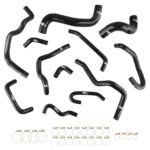 Kit de mangueras de silicona para refrigerante de radiador FMIC.EU para Subaru Legacy 2.5 2009-2012 - Negro