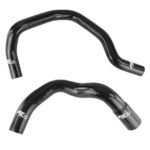 Kit de mangueras de silicona para refrigerante de radiador FMIC.EU para Jeep Cherokee XJ 4.0L L6 1984-2005 - Negro - Imagen 2