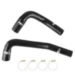 Kit de mangueras de refrigerante de radiador de silicona FMIC.EU para Jeep Wrangler YJ TJ 2.4L 2.5L 4.0L 4.2L 1987-2006 - Negro