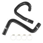 Kit de mangueras de silicona para refrigerante de radiador FMIC.EU para Chevrolet Corvette C4 LT1 5.7L V8 1991-1996 - Negro