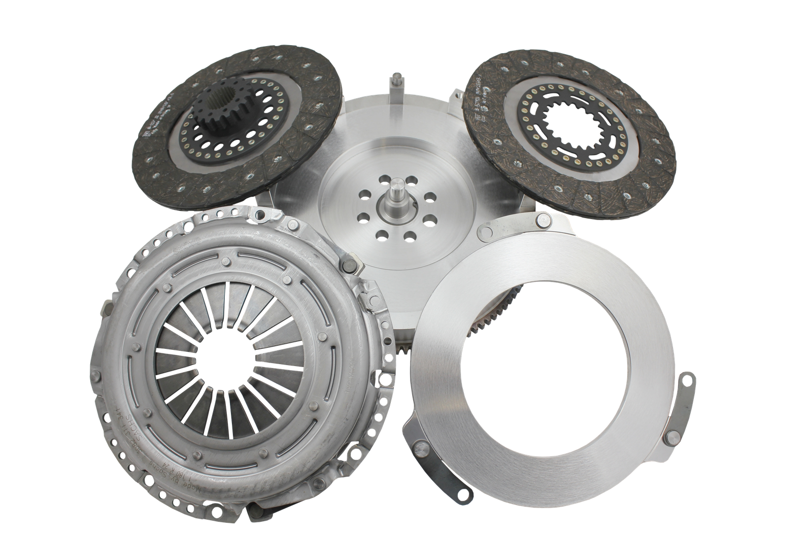 FTWL_N548BTDSTG1 Kit de embrague de doble disco de hasta 1000 Nm, 8 tornillos, Etapa 1 FTWL para BMW N54B30 - Imagen 1