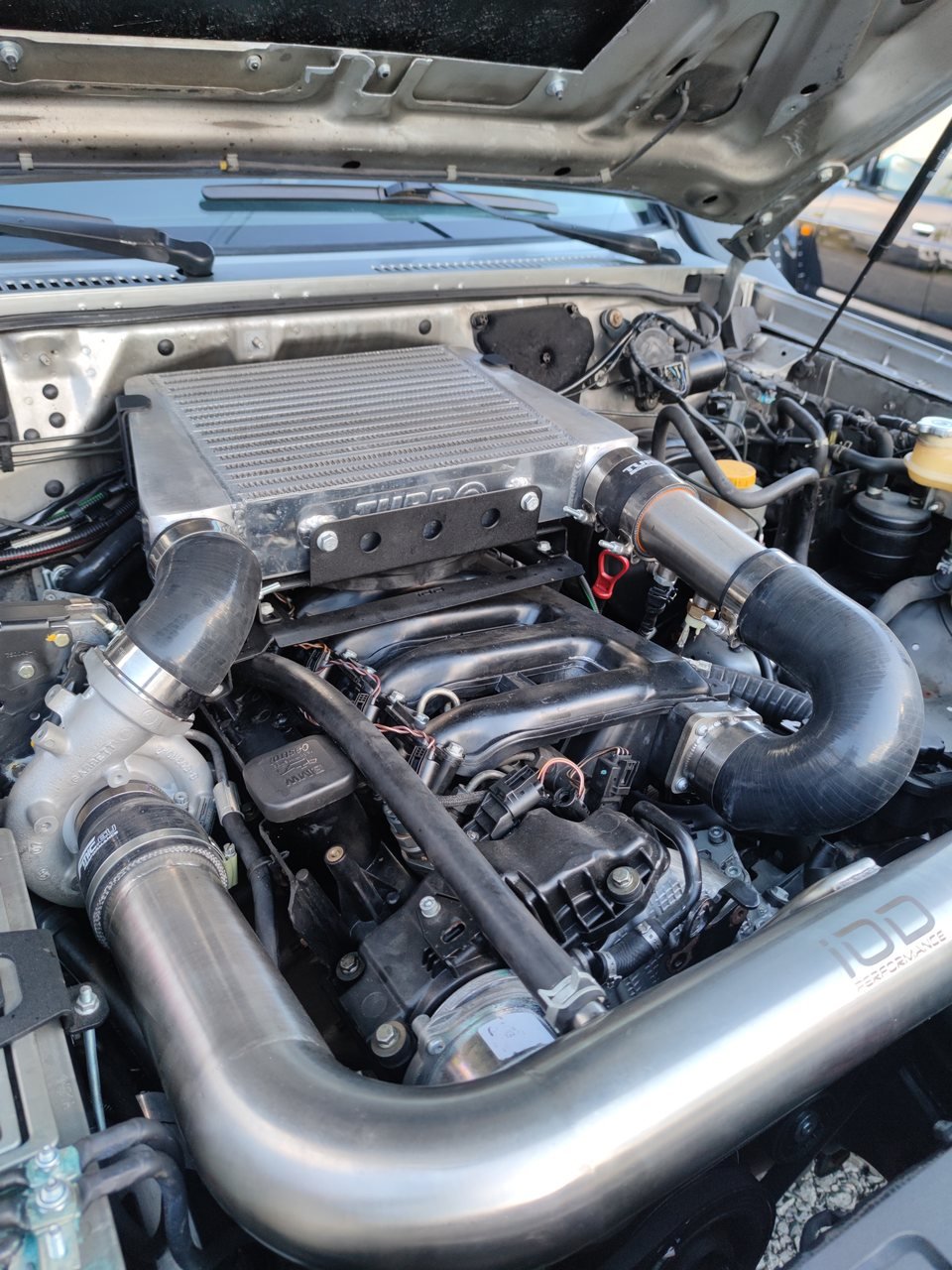 IOD-144-1 Top mount intercooler bracket IOD Performance Nissan Patrol Y61 BMW M57 - Imagen 1