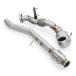 Tubo de escape descendente RM Motors para Cupra Formentor 2.0 TSI con catalizador y silenciador MS - Imagen 4
