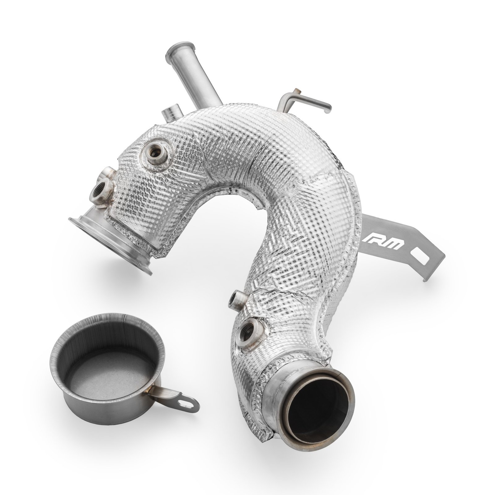 PROM.216109H Tubo de escape descendente RM Motors para Volkswagen Golf VIII 2.0 TDI GTD con protector térmico - Imagen 1