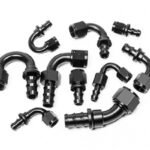 Conector de manguera PushLok AN10 recto de Radium Engineering