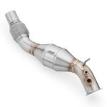 Downpipe RM Motors para BMW E81 E60 E91 E88 116d 316d 520d N47 con catalizador Euro 3 100 CPSI - Imagen 4