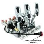 Kit de pedalera para coche con soporte de suelo y reposapiés RacingPedalBoxes - Gris - Imagen 2