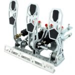 Kit de pedalera para coche con soporte de suelo y reposapiés RacingPedalBoxes - Gris