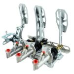 Kit de pedalera para coche con soporte de suelo y reposapiés RacingPedalBoxes - Gris - Imagen 3