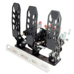Pedalbox Drifting & Rally con soporte para el suelo y reposapiés RacingPedalBoxes - Negro