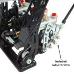 Pedalbox Drifting & Rally con soporte para el suelo y reposapiés RacingPedalBoxes - Negro - Imagen 4