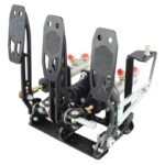 Pedalbox Eco Class para montaje en suelo, pedales compactos de competición - Negro - Imagen 2