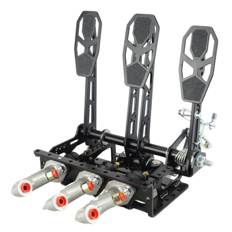 RPB0007B Pedalbox invertida de montaje en suelo con reposapiés RacingPedalBoxes - Negro - Imagen 1