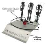 Pedalbox invertida de montaje en suelo con reposapiés RacingPedalBoxes - Negro - Imagen 2