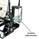 Pedalbox Kart Cross SMG con soporte para el suelo y reposapiés RacingPedalBoxes