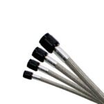 4AN (15Ft) Stainless Steel Braided Hose (Black Ends) Nitrous Express NX 11192