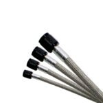 4AN (20Ft) Stainless Steel Braided Hose (Black Ends) Nitrous Express NX 11240