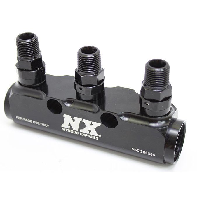USA-NX-15843 3 Port Fuel Log with Fittings Nitrous Express NX 15843 - Imagen 1