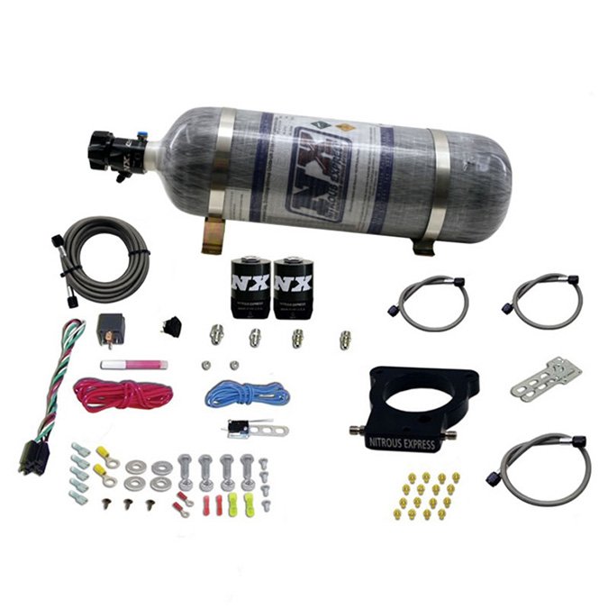 USA-NX-20935-12 3-Bolt Nitrous Plate System with 12Lb Carbon Bottle for GM LS Nitrous Express NX 20935-12 - Imagen 1