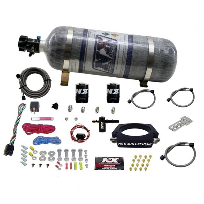 USA-NX-20938-12 Nitrous Plate System with 12Lb Carbon Bottle for Chevrolet Corvette / Camaro LT1 6.2L Nitrous Express NX 20938-12 - Imagen 1