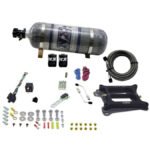 4150 Conventional Plate System Gasoline Stage 6 50-300Hp with 12Lb Carbon Bottle Nitrous Express NX 30040-12