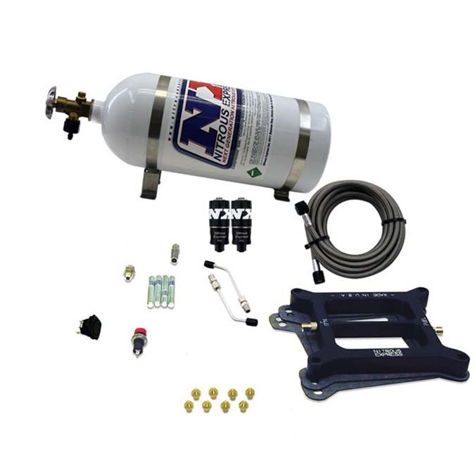 USA-NX-40070-05 4500 Hitman Dominator Nitrous Plate System 100-150-200Hp with 5Lb Bottle Nitrous Express NX 40070-05 - Imagen 1
