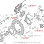 Wilwood 140-12947 Forged Dynapro 6 Big Brake Front Brake Kit 12.19 Black for Ford