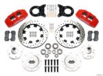 Kit de frenos delanteros Wilwood 140-12947-DR Dynapro 6 Big Brake forjados de 12.19 pulgadas, perforados, rojos, para Ford - Imagen 3