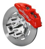 Kit de frenos delanteros Wilwood 140-12947-R Dynapro 6 forjados de gran tamaño, 12.19 pulgadas, rojo para Ford - Imagen 3