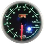 Indicador de presión de aceite Auto Gauge verde