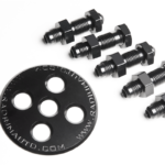 Placa de mamparo 6AN con accesorios y tuercas Radium Engineering