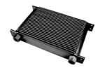 Enfriador de aceite hembra de 25 filas, rosca hembra de 1/2", color negro.