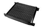 Enfriador de aceite hembra de 30 filas, rosca hembra de 1/2", color negro.